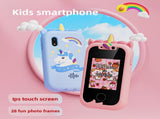 Kids Unicorn Smart Phone Toy with Dual Camera and IPS Touch Screen Educational Games MP3 Music V888-ELOSUNG41282