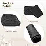 Washing Machine Spill Black Silicone Fridge Mats Liners, Washable Fridge Water Dispenser Drip V1369-AZ3-W-08649