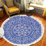 SOGA 2X 120cm Mandala Round Tapestry Indian Area Rug for Living Room Lounge, Anti-slip Doormat, Home CARPETXLS56X2