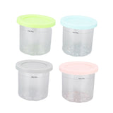 4Pcs Plastic Ice Cream Cans Replacement for Ninja NC299AMZ NC300s Series Creami Ice Cream Makers V1294-YM0703-3113230124811