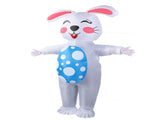 Inflatable Bunny Costume 210T Polyester Waterproof Blow Up Egg Holding Bunny Party Costume V1294-YM0901-3115240009411