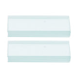 100Pcs Premium Glass Microscope Slides for Biological Sample Observation V1192-AZ-W-32603