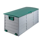 Gardeon Outdoor Storage Box 290L Lockable Organiser Garden Deck Shed Tool Green OSB-290L-GB