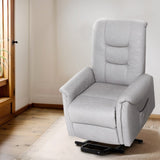 Artiss Recliner Chair Lift Assist Chair Leather Grey RECLINER-A17-PU-GY