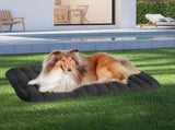 Pawz XL Size Orthopedic Dog Bed with Sherpa Plush Removable Cover in Grey PT1275-XL-GY