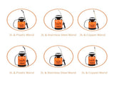5L Garden Pump Sprayer with Wand Handheld Water Sprayers Plant Water Mister Sprayer Lawn Mister V1294-YM0901-H33801-5
