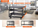 9U Open Frame Rack, 584.2 to 1016 mm Adjustable Depth, Free Standing or Wall Mount Network V952-KFSJJHS9UJL25B27FV0