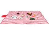 Picnic Mat Pad Waterproof Moisture Proof Picnic Blanket for Outdoor Camping Red White V1294-YM0901-3117200066612