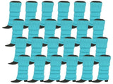 24x Womens Leg Warmers Disco Winter Knit Dance Party Crochet Legging Socks Costume - Sky Blue V563-BR-24LEGWARMS-SKYBL