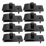 Black Wall Hooks for Hanging Bed Sheets, Rugs, Towels, and Home Organization V1366-AZ2-W-22612