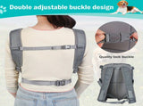 Gray Black outdoor pet backpack, dog backpack, pet carrier, outdoor dog gear, pet travel, dog V1106-136-BLA-73732