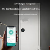 Fingerprint Door Lock, Smart Fingerprint Door Knob with Keypad, Biometric Door knobs with App V1192-AZ-W-3072