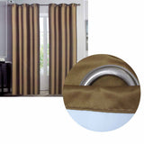 Emporio Hudson Pair of Coated Back Blockout Eyelet Curtains 137 x 213cm each Camel V442-BZO-CURTAIN-HUDSONEYELET-CAMEL-RE