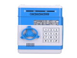 Electronic Money Saving Box ATM Password Cash Money Bank Security Lock Box for Children KidBlue V1294-YM0523-3117210207211