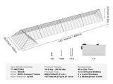 Chicken Tunnels, 400x100x61.5 cm Chicken Tunnels for Yard, Portable Chicken Tunnels for V952-YJSDDGJKJ000QX9MSV0