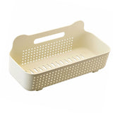 Wall Mounted Shower Shelf Caddy PP Punch Free Strong Bearing Multifunctional Bathroom Rack Cream V1294-YM0901-3117230257511