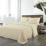 Royal Comfort Blended Bamboo Sheet Set Dark Ivory - King ABM-202001