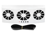 Car Exhaust Fan Solar Powered 3 Fans Ventilation Cooling Odor and Humidity Removal Auto Ventilator V1294-YM0901-3113240151011