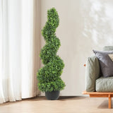 Artificial Topiaries Boxwood Trees, 7.6cm Tall Faux Topiary Plant Outdoor, All-year Green V952-HYMRGXJS36YCLY992V0