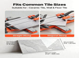 600 mm Manual Tile Cutter, Upgraded Sliding Head Cutting Tool with Spring-Loaded Base, Angle Fence, V952-DHDZHDTSJK06UFL78001V0