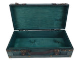Wooden Chest Vintage Wood Storage Trunk with Lid Retro Suitcase Portable Box Ancient Photography V1294-YM0901-3117250191712