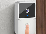 Wireless Doorbell Camera Video Door Bell Smart Intercom Security Phone Camera Indoor Outdoor - White V1263-JX-6262-1