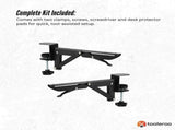 Tooleroo Folding Tray Desk Extender - Clamp-On Table Extension Shelf White V238-SUPDZ-42441622716496
