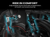 ALPHA Rover Electric Scooter with Seat, 500W 48V 25km/h 30km Range, 14-inch Tyres, Motorised V219-TRNESCAL8KRA