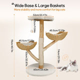 3 Tier Cat Tree Activity Centre Scratcher Post Climber V178-66926