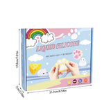 DIY Squishies Making Kit, Complete Stress Relief Toy Mold Set with Liquid Silicone, Hamster & Cat V1369-AZ3-W-15237