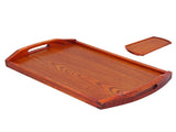 Rectangular Wooden Tray with Handle Food Serving Tray Storage Tray for Dinner Restaurant V1294-YM0901-3118210126711