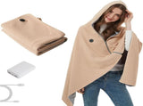 USB Power Supply Electric Heated Blanket Shawl Portable Wearable Heated Throw 3 Heat Levels Machine V1197-JD-042401
