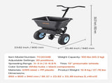 Lawn Spreader, 100LBS Capacity, Walk-Behind Push Spreader, 0-9.8ft Spreading Width, 13 in All V952-TCSBJ100LBSPEB08E001V0