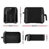 Devanti Air Fryer 8L LCD Fryers AF-K-G-8008-BK