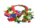 4th of July Patriotic Wreath Independence Day Wreath Decorations for Front Door Fireplace V1294-YM0715-3115220063011
