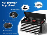 Giantz 15 Drawers Tool Chest Trolley Toolbox 2-in-1 Storage Black& Grey TB-15DR-105-BKGY