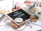 Felt Changeable Letter Board Wooden Message Board with Letter Stickers for Home Restaurant Wedding V1370-AZ4-20306