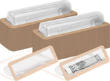 200 Pcs Clear Lip Balm Pouches Plastic Holder for Cash Gift Lipstick Plastic Domes Compact V1258-DP02-C-2264