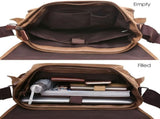 Canvas Messenger Bag for Men Women 15 Inch Laptop Bag for Work Casual Satchel Bags Crossbody V1369-AZ3-W-10921
