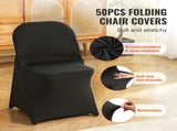 Stretch Spandex Folding Chair Covers, Universal Fitted Chair Cover, Removable Washable Protective V952-YTHS50PCSDKQVPR4GV0