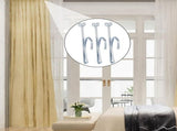 Stainless Steel Slip-On Drapery Hooks, 80 Pcs, Metal Curtain Pleat Hooks, Silver Finish V1366-AZ2-W-14531