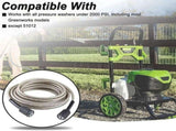 2pcs 25-Foot Pressure Washer High Pressure Hose, Replacement for, for Pressure Washers V1366-AZ2-W-14652
