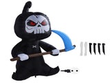 Inflatable Grim Reaper Ghost with Scythe 5.9FT Polyester Halloween Blow Up Ghost for Outdoor Garden V1294-YM0901-3115240041912