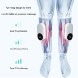 Grey Wireless Air Compression Leg Calf Massager with Heat - Rechargeable Kneading Relaxation V888-ELOSUNG56207-2