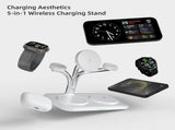 OC22 5-in-1 Wireless Charging Stand Multi Device Fast Charging Dockwhite V1300-OC22-WHITE