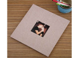 Photo Album 40 Pages Linen Cover Hardcover Reusable Sticky Stamp Collection Book Family Photos V1263-JX-2612