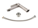 Brushed Nickel Standard Basin Mixer Vanity Sink Faucet Kitchen Laundry Spout Tap V1233-KRS101MBS