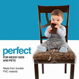 Plastic Chair Covers, Plastic Seat Covers for Dining Chairs, Chair Protector, Vinyl, Waterproof for V1370-AZ4-07656