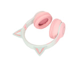 Cat Ear Bluetooth Gaming Headphones Wireless Foldable Music Headset with LED Light Detachable V1263-JX-133