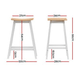 Artiss 4x Bar Stools Wooden Chairs Oak FUR-S-BAR-CHR-01-WDX4